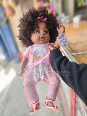 45cm African Doll With Clothes And Afro Hair For Kids