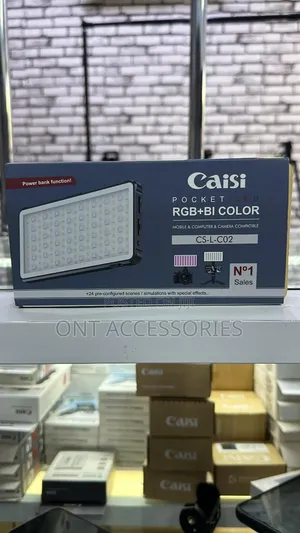 Caisi Pocket Rechargable RGB +Bi Color Video Light
