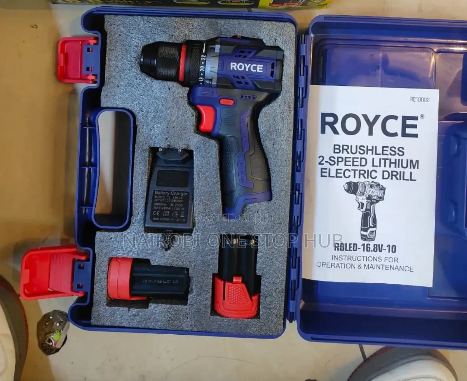 16.8 Volts Royce Brushless Electric Drill