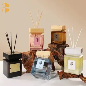 Large Home Fragrance Black Organic Essential Oil Base Reed Diffuser