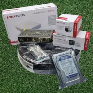 Hikvision 2 Turbo Hd Full Hd 1080p CCTV Cameras Kit With 500gb Storage