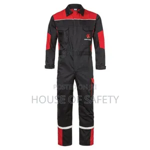 Red And Black Coveralls For Ladies