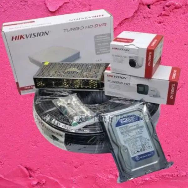 Hikvision 2 Night Vision Enabled 1080p Full Hd CCTV Cameras System Kit