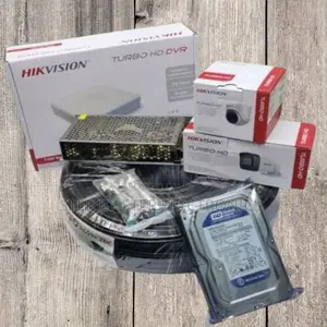 Business Security Hikvision 2 Cameras 1080p 2mp CCTV Package Full Kit
