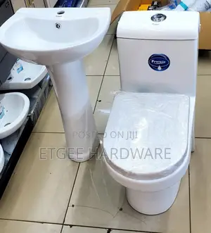 One Body Toilet Set Complete With Basin Pedestal Frencia 8078