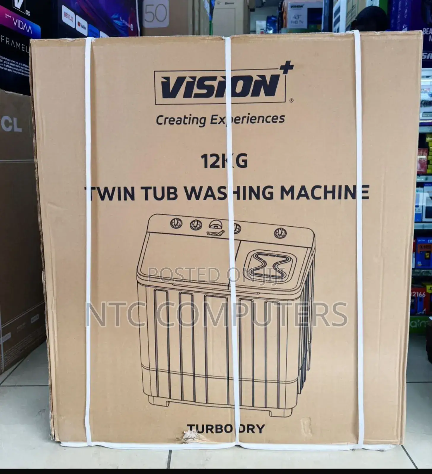 Vision Plus Washing Machine -Wash and Dry 12kg