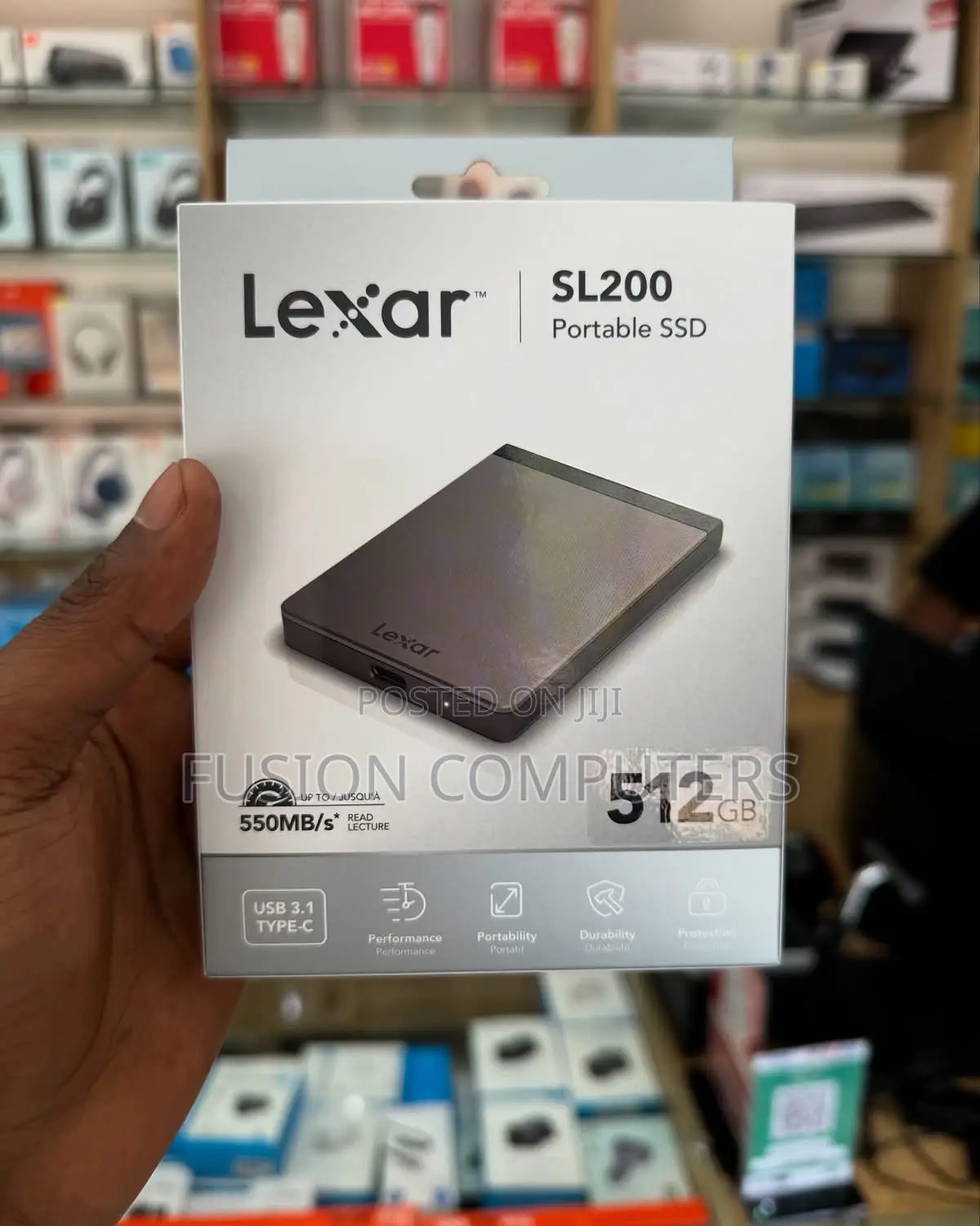 Lexar 512gb Sl200 External Portable SSD 512gb