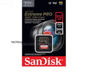 Sandisk 512gb 200mbps Extreme Pro Uhs-I SDXC Memory Card