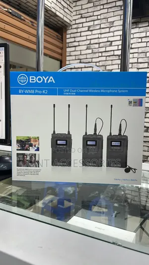 Boya by-Wm8 Pro- Uhf Dual-Channel Mono/Wireless Lavalier System