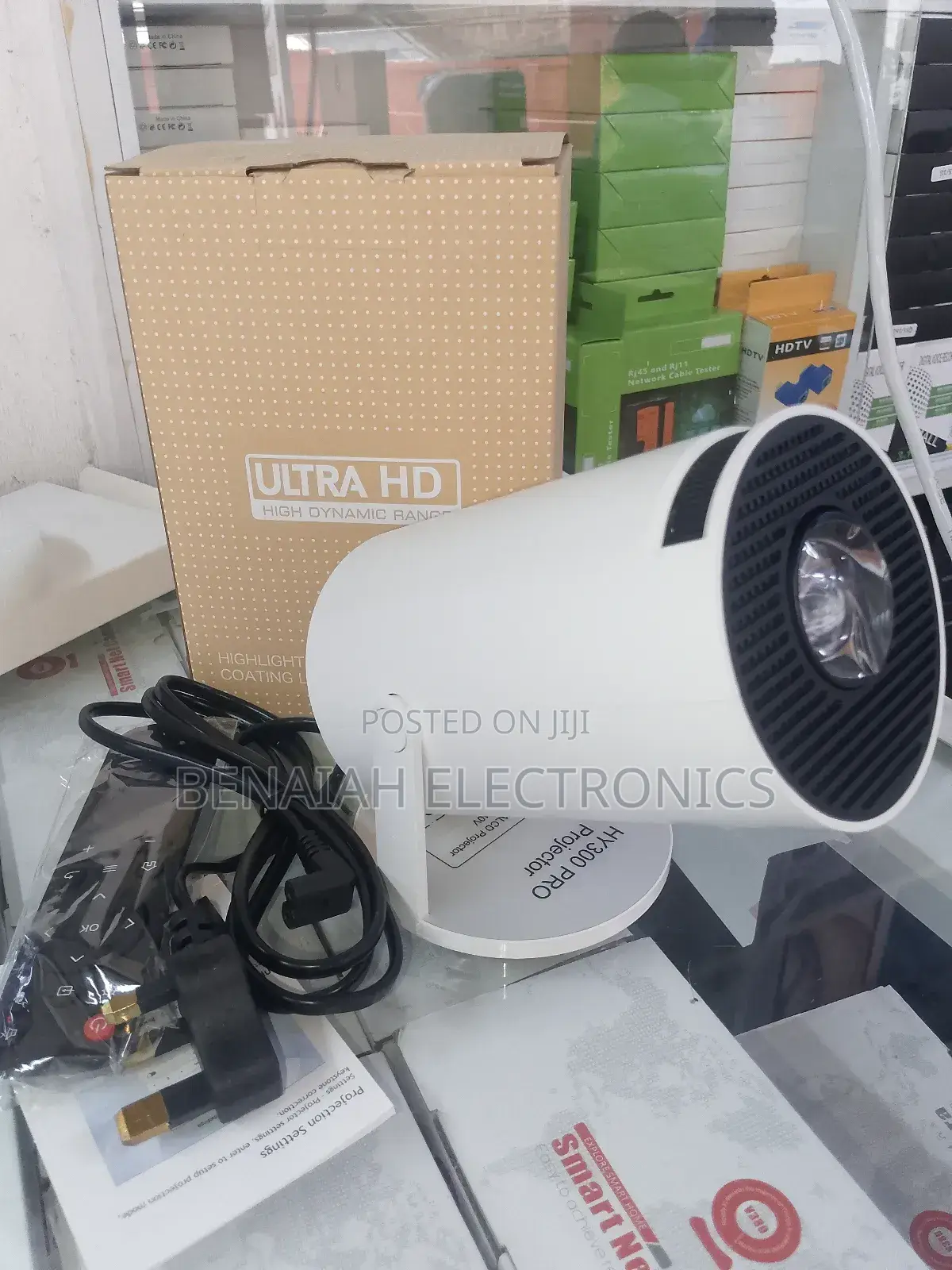 Smart Portable Projector Hy 300 Wifi Projector Android 12