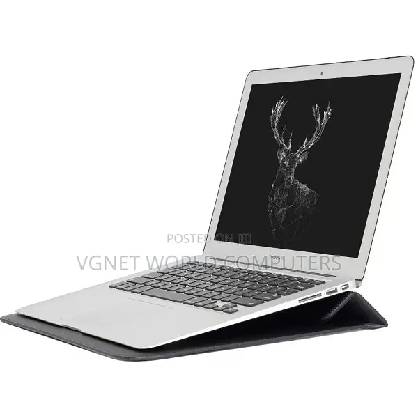 Macbook Leather Laptop Sleeve, a Built Stand ,Magnetic Closure.