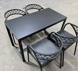 120mmx60mm Restaurant Dining Set Table and 4 Chairs.