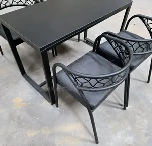 120mmx60mm Restaurant Dining Set Table and 4 Chairs.