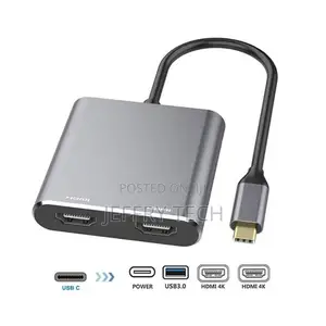 Type-C
Output Ports: Dual Hdmi, Usb