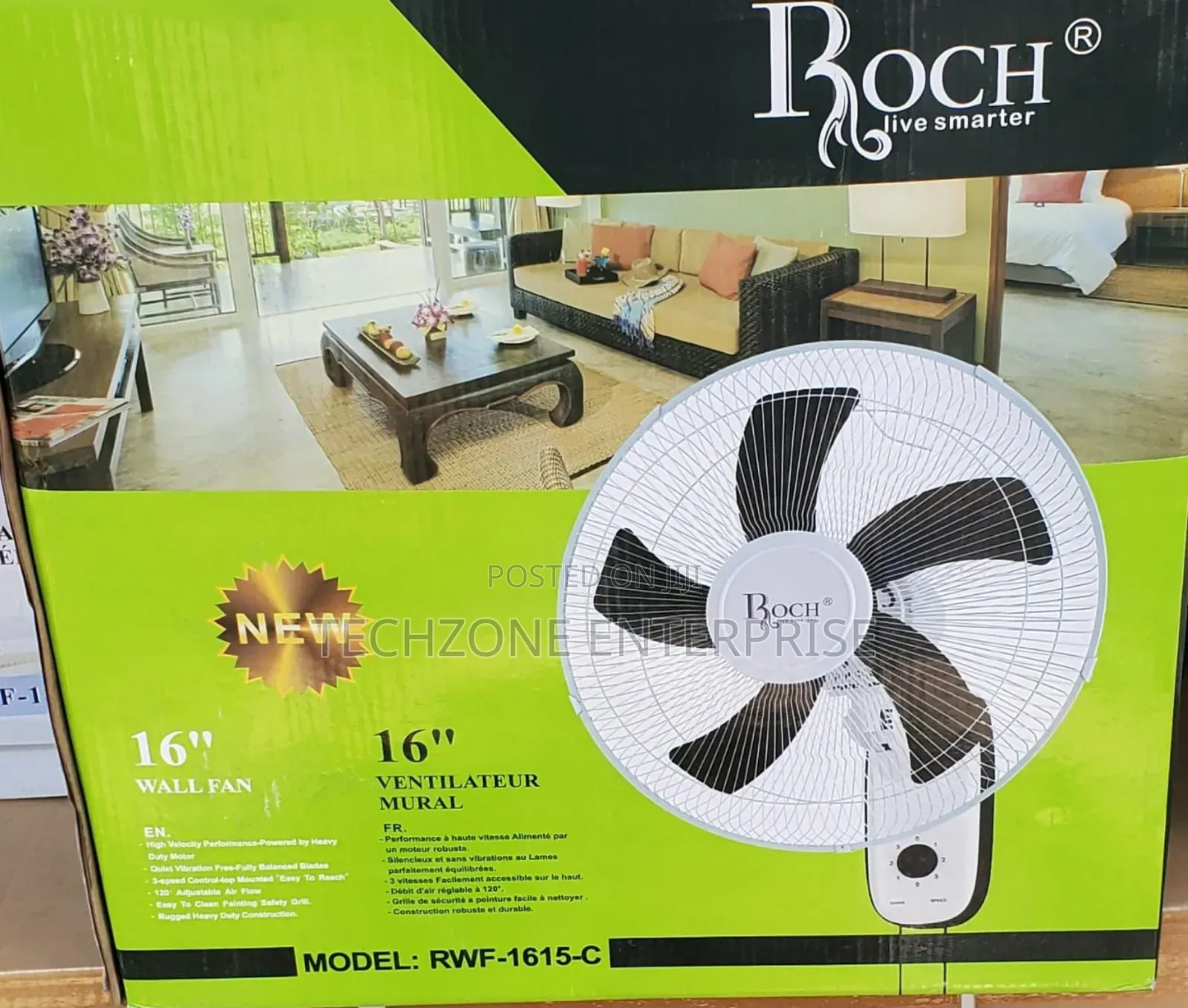 Roch Wall Fan 16 Inches
