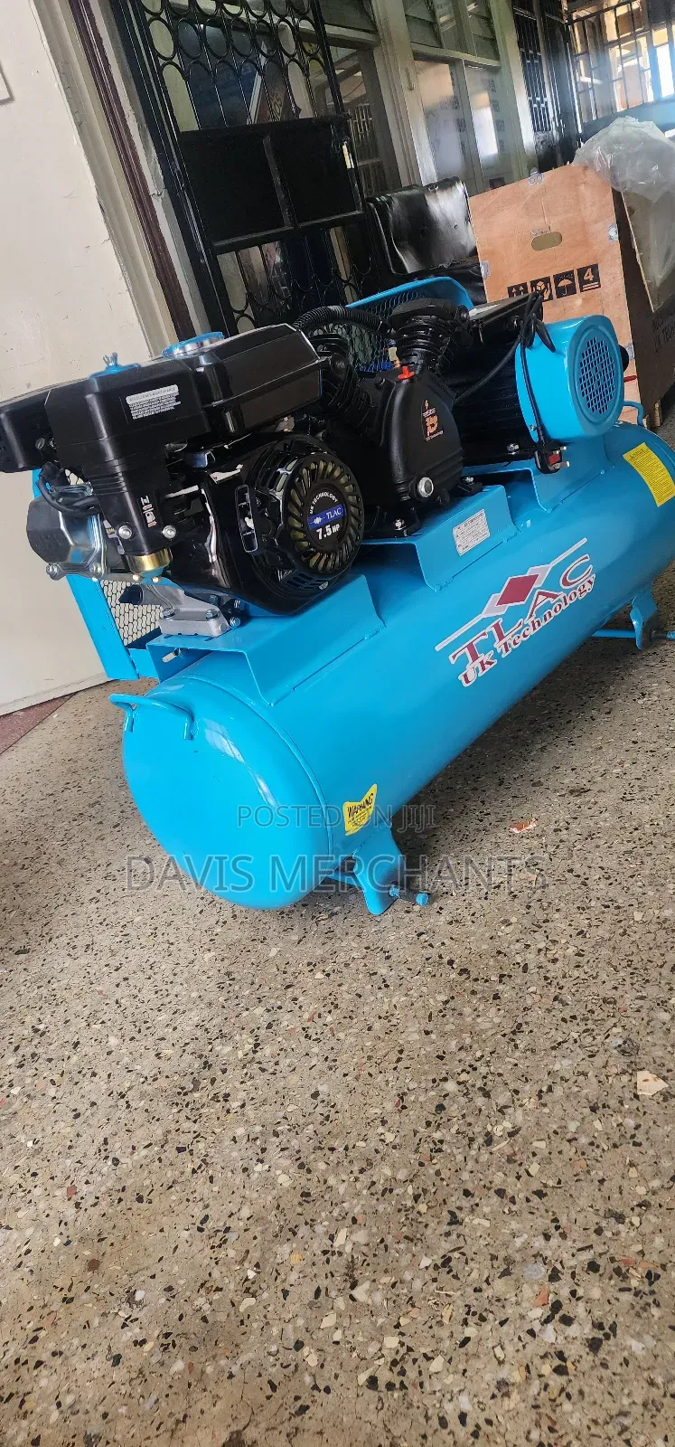 Air Compressor Machine With Both Electric and Petrol Functions