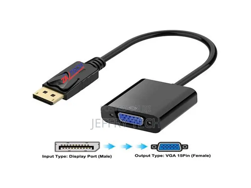 Zatech Display to Vga Female Adapter
