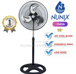 Nunix 18 Inches Standing Fan With Steel Blade