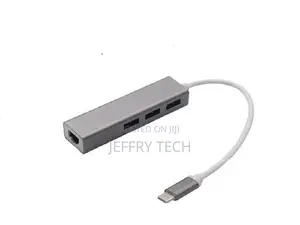 Type C 3 Port Hub + Lan Card