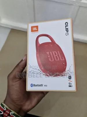 Red JBL Clip 5 Portable Blurtooth Wireless Speaker