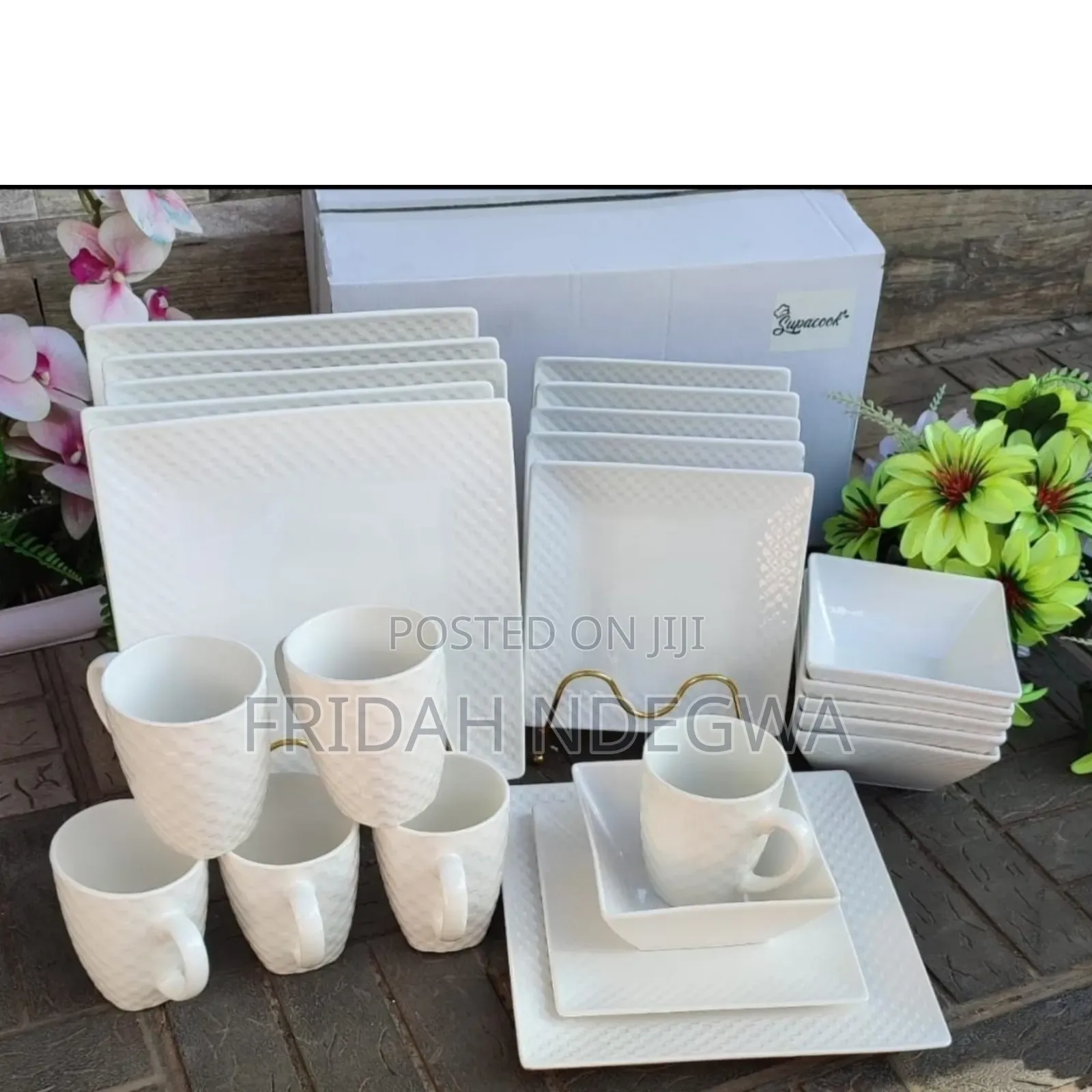 24 PCS Square Dinner Set.