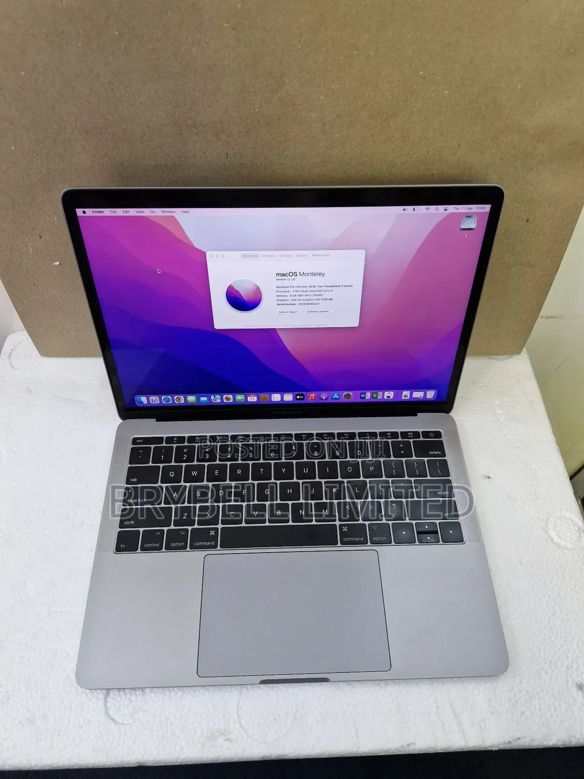 Laptop Apple MacBook Pro 2016 6GB Intel Core I5 SSD 256GB