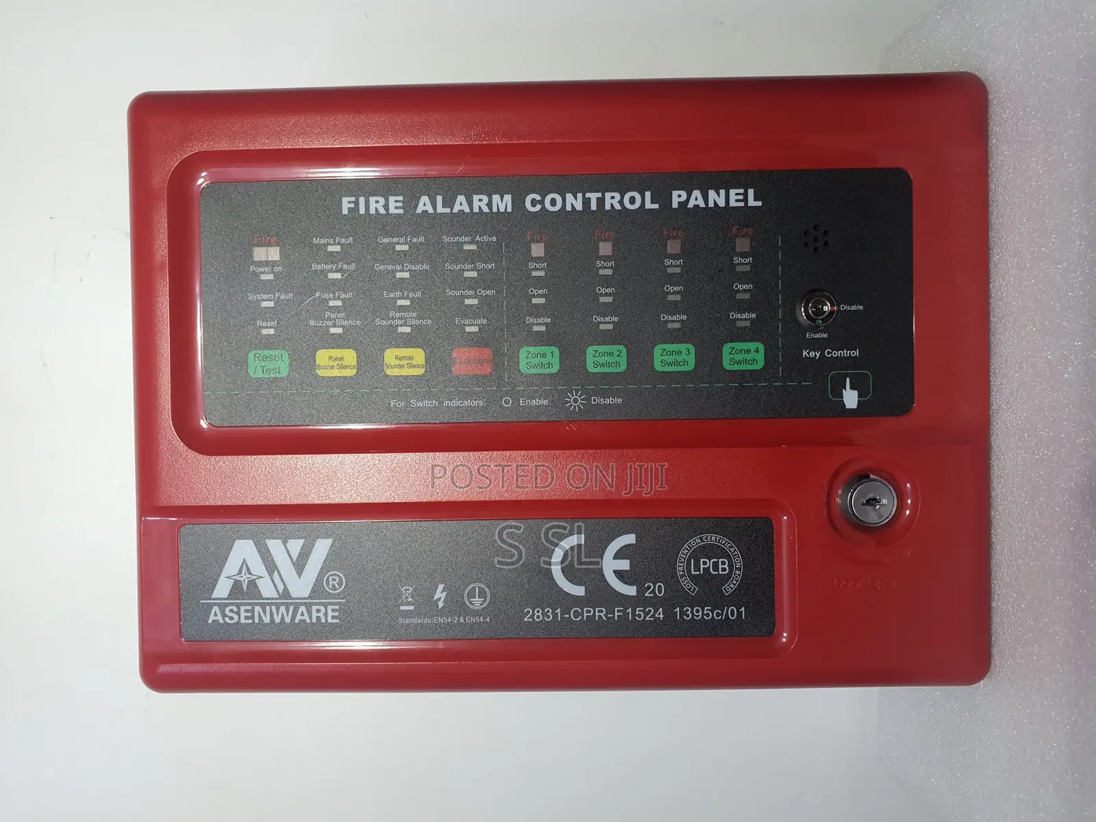 Asenware 8 Zone Conventional Fire Alarm Control System