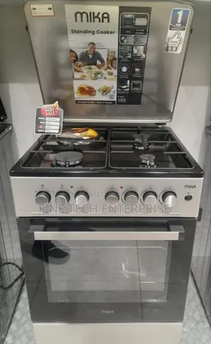 Mika 50*60 Standing Cooker, 3 Gas Pool Jet Burners With 1 Hot Plate