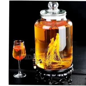 *Glass Dispenser With Stand