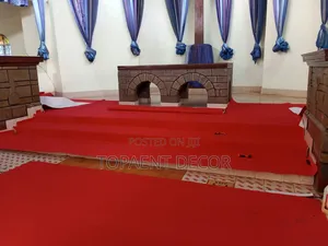 Bright Red Delta Church Pulpit 4mm Supply and Fit Wall to Wall Carpets