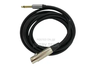 XLR Female/6.35 Male Microphone Cab 3m