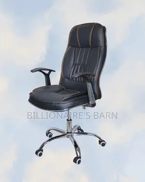 Executive Leather Office Chair | Ergonomic Scratch-Resistant Finish