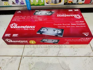 Ramtons 2burner Gas Cooker Ceramic Top Rg537