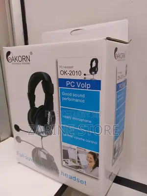 Wired Headphone for Gaming With Microphone Full Size Stereo Pc Headset