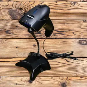 Ergonomic Handheld Laser Barcode Scanner With Stand – Plug and Play