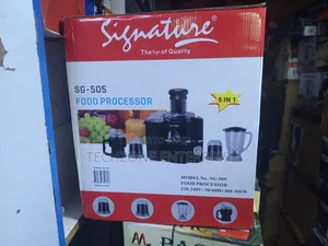 Signature Sg-505 5-in-1 Food Processor With 500 Watts Motor 