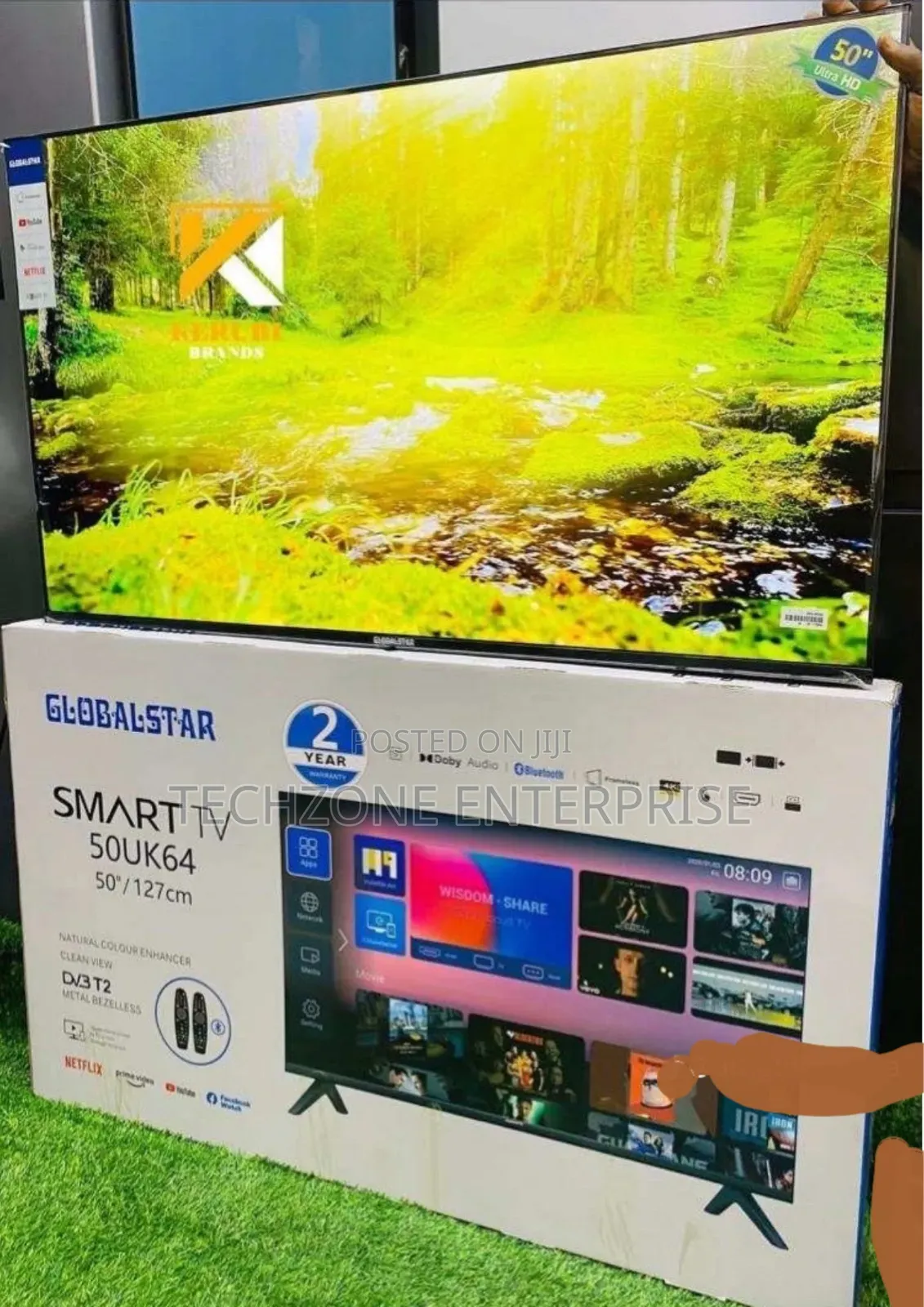 Globalstar 50" Smart Android Frameless Tv