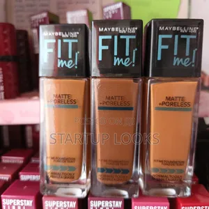 Makeup Foundation Fit Me Matte + Poreless + Free Face Powder
