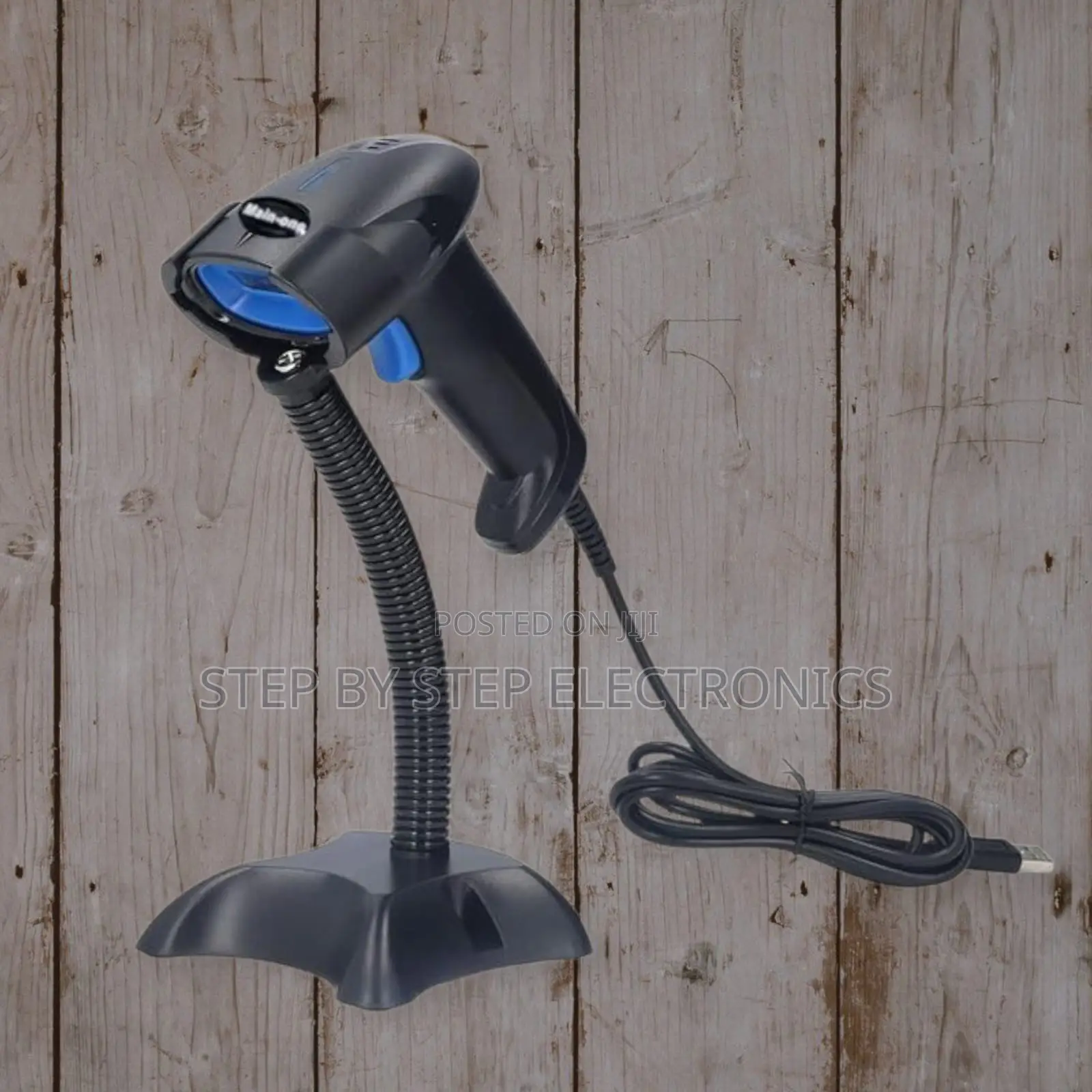 Reliable Handheld Laser Barcode Reader With Stand – Durable Usb Wired