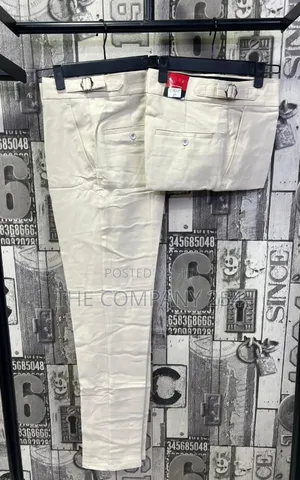 Plain Casual Adijustable Chino Official Slim Fit Men Trouser