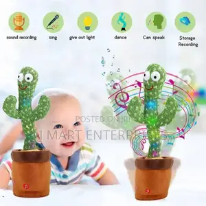 Dancing Mimicking Cactus Baby Toy,Singing Record Repeat