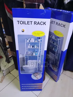 Bathroom Space Saver Rack – Over Toilet Stand With Shelves