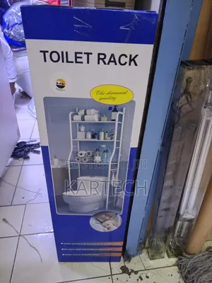 Compact Toilet Rack – Elegant Bathroom Storage Solution