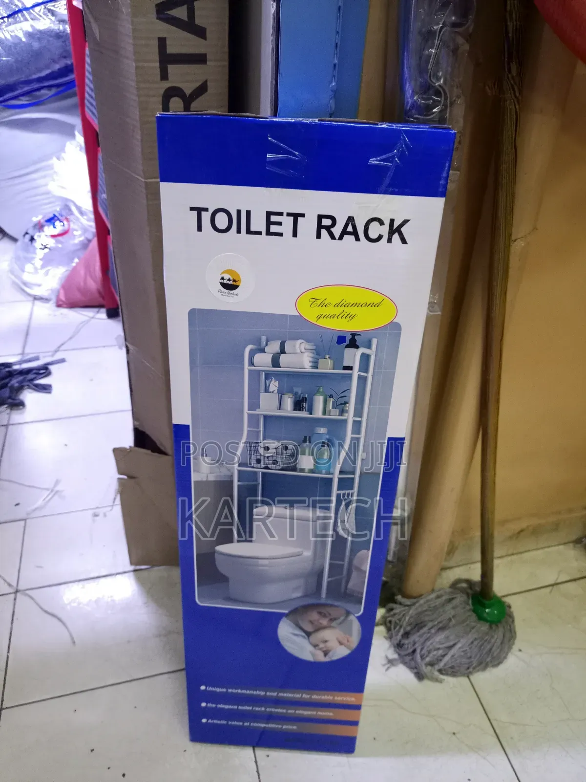 Over Toilet Bathroom Rack – Storage for Towels Essentials