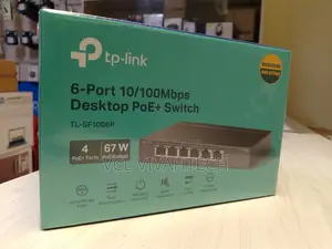 Tp-Link 6-Port 10/100mbps Desktop Switch With 4-Port Poe+ - Tl-Sf1006p