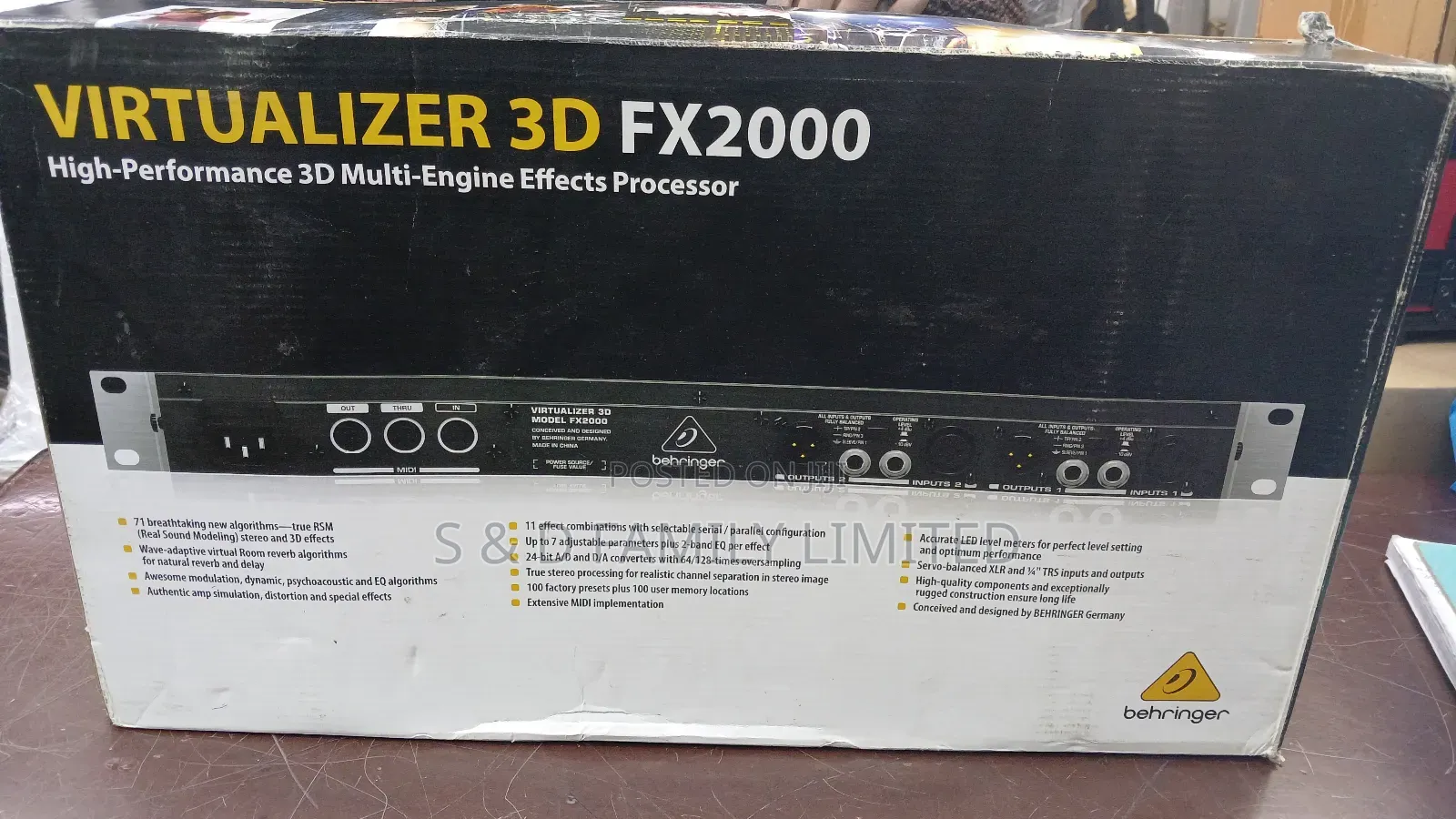 Behringer Fx2000 Multi-Engine Effects Processor