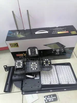 4g Triple Lens V380 Solar 4g Streetlight Tripple CCTV Camera