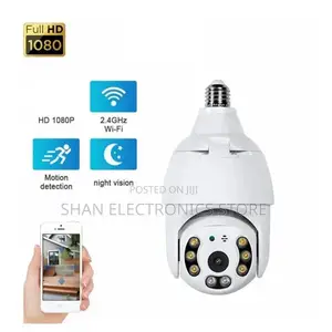 1080p Light Bulb Ip Camera Smart Wireless 4g Camera Bulb -Uses Simcard