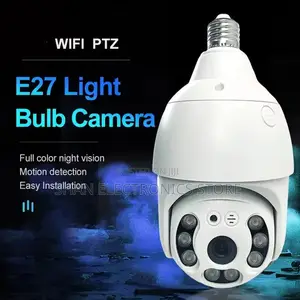 Wireless Light Bulb PTZ Network CCTV Camera Eq8 4g Camera Bulb PTZ
