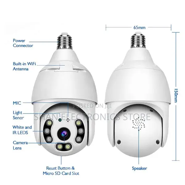 2mp Indoor 4g Camera Bulbdome Socket PTZ Network Camera